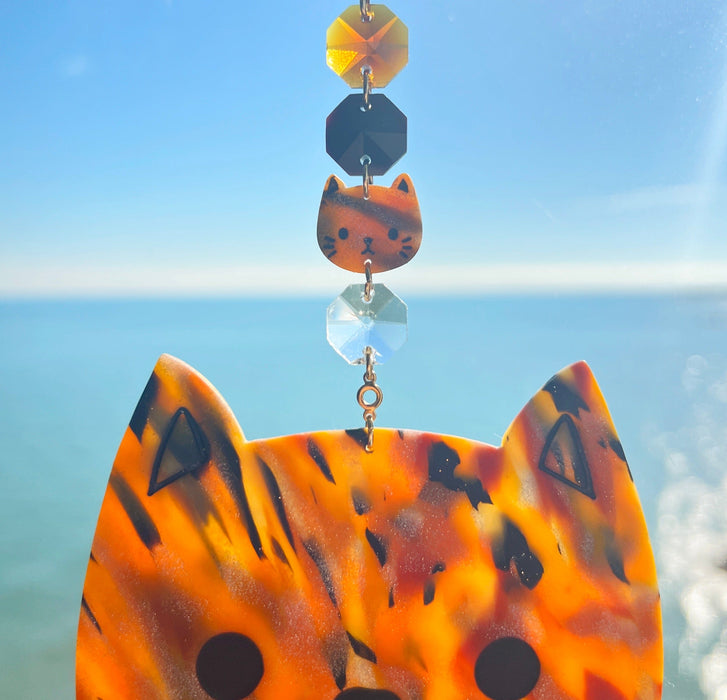 Suncatchers Cat Suncatcher – Handmade Cat Window Decor