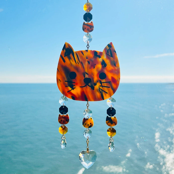 Suncatchers Cat Suncatcher – Handmade Cat Window Decor