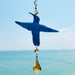 Suncatchers Blue | Peach & Champagne Accents | Rainbow Chain Hummingbird Suncatcher – Handmade Rainbow Window Decor