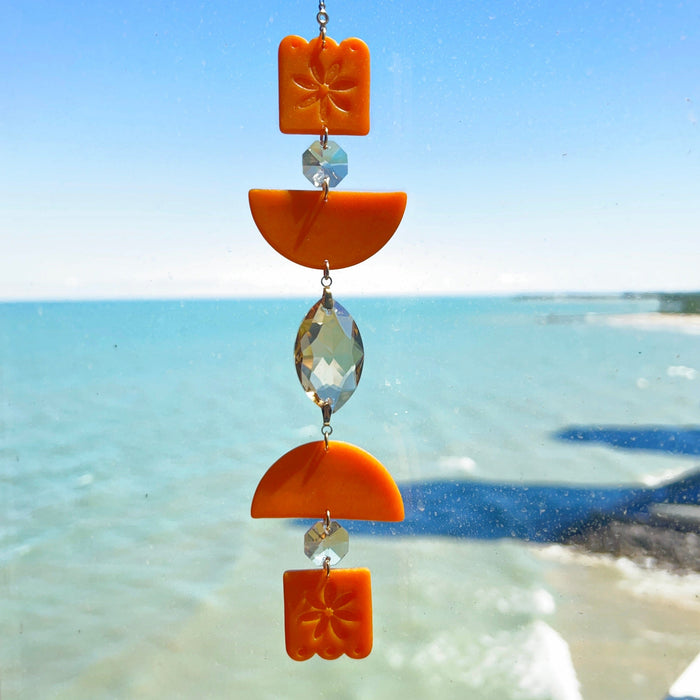 Suncatchers Orange Blooming Suncatcher