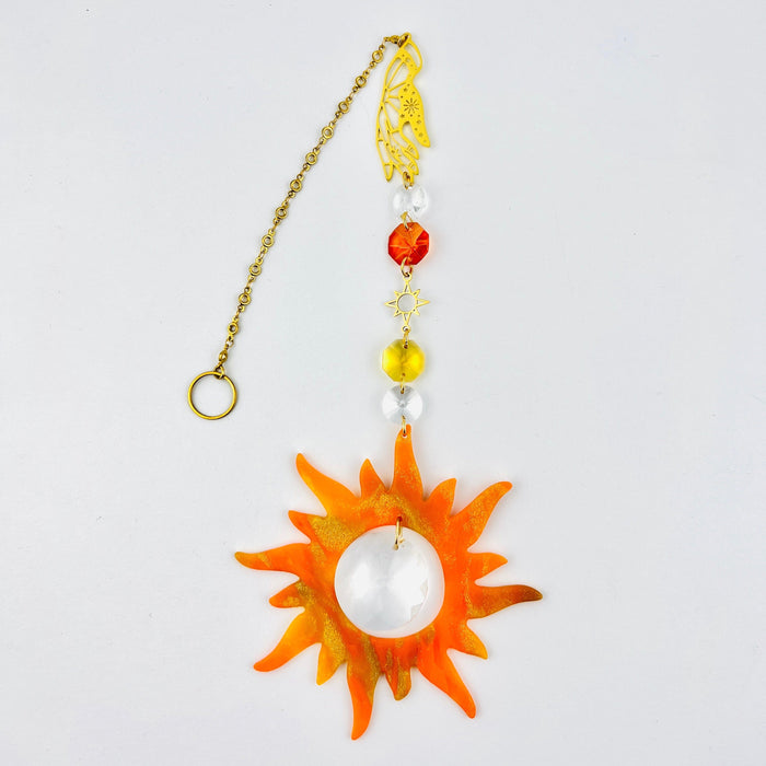 Sunshine Suncatcher – Handmade Polymer Clay Decor