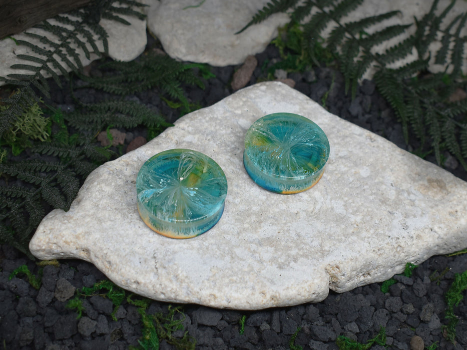 Ear Tunnels 34mm | Pair | Ear Plugs | Gauge Earrings | Gauged Plugs | Resin #73