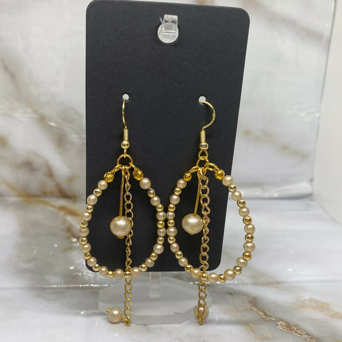 Vintage-Inspired Faux Pearl Earrings