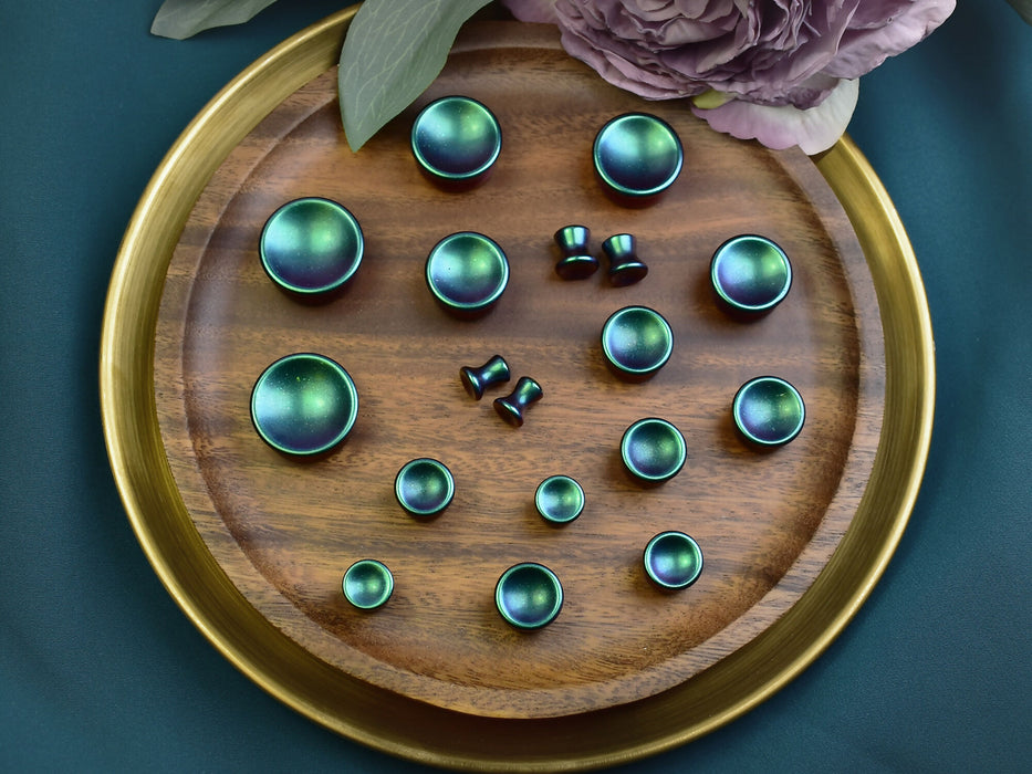 Mayan Flare Concave Ear Tunnels 6-25mm | Pair | Ear Plugs | Gauge Earrings | Gauged Plugs | Resin #465