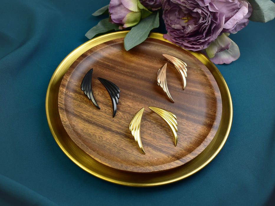 Stainless Steel Ear Weights in Shape of Angel Wings