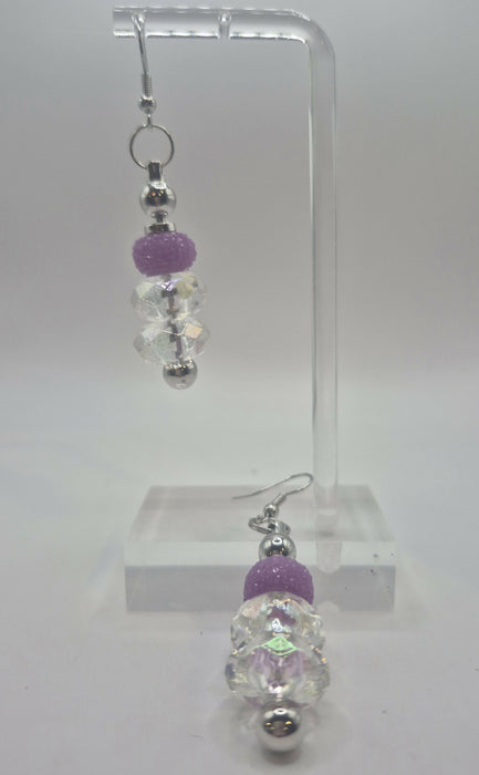 Purple Bead Earrings