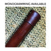 Dark brown variant of poster tube with the hand-tooled monogram "BCG"
