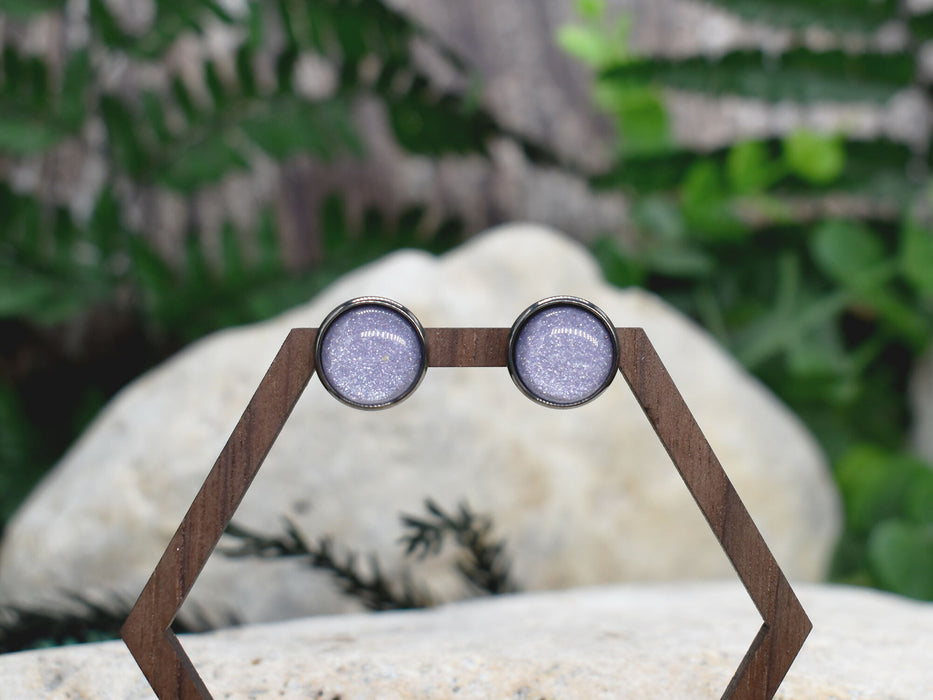 Elegant Stud Earrings With Resin Cabochon #148
