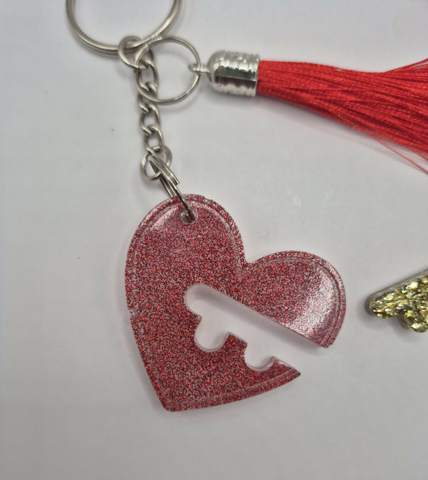 Heart Lock Keychain