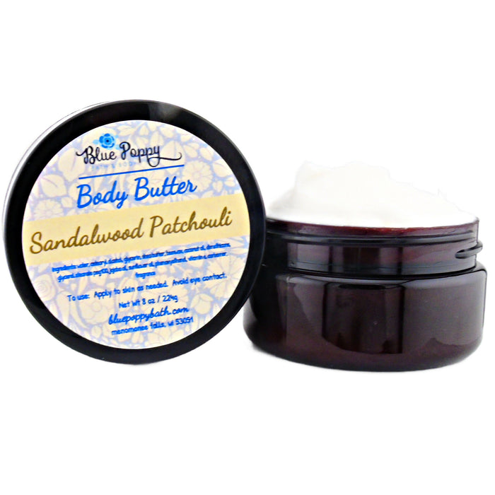 sandalwood patchouli body butter lotion sample size