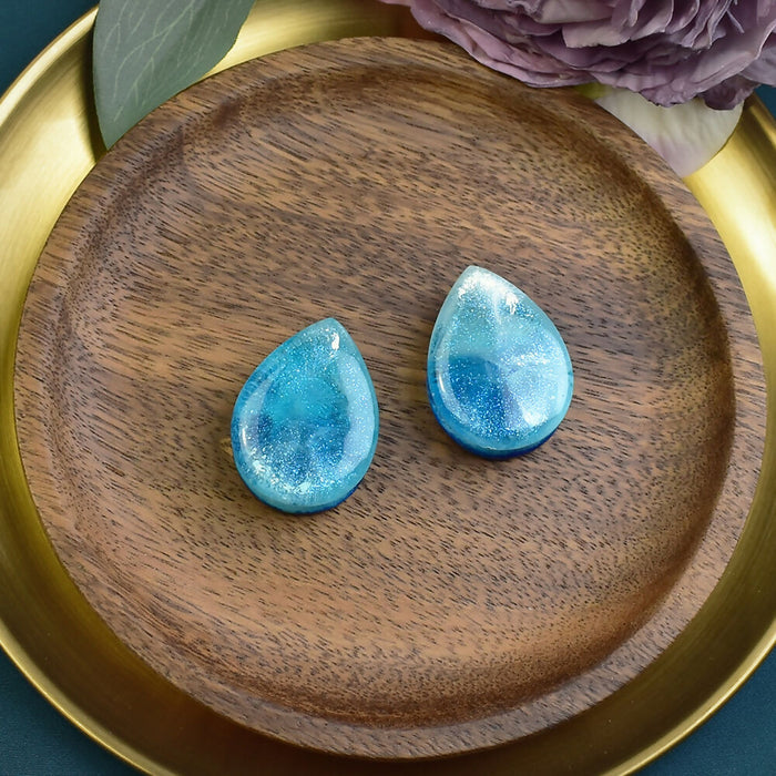 Teardrop Ear Tunnels 32mm | Pair | Ear Plugs | Gauge Earrings | Gauged Plugs | Resin #464