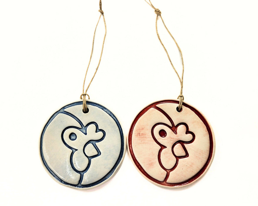 Pottery Christmas Ornament - Artisans Coop Fundraiser