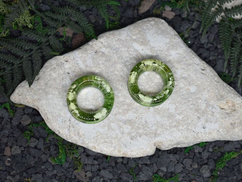 Thick-Wall Ear Tunnels 34mm | Pair | Ear Plugs | Gauge Earrings | Gauged Plugs | Resin #78