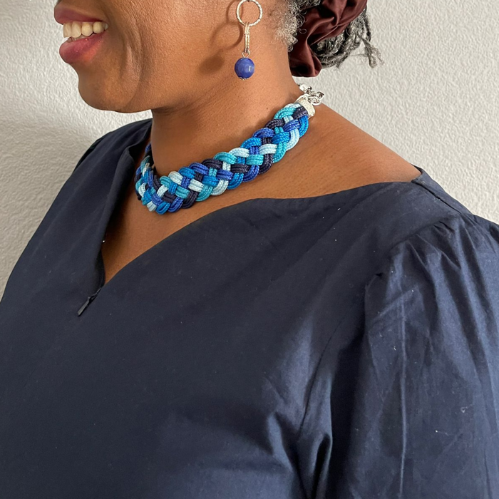 Five Strand Braided Cord Necklace (8)