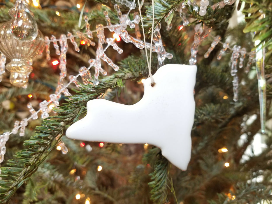 NY New York Christmas Ornament - Pottery Ornament