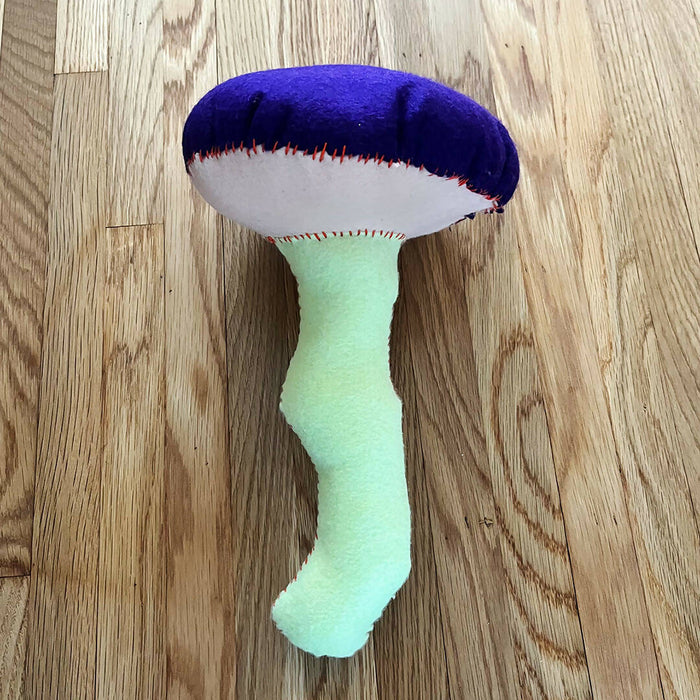 Felt Plush Mushroom - Plum Cap, Mint Stem