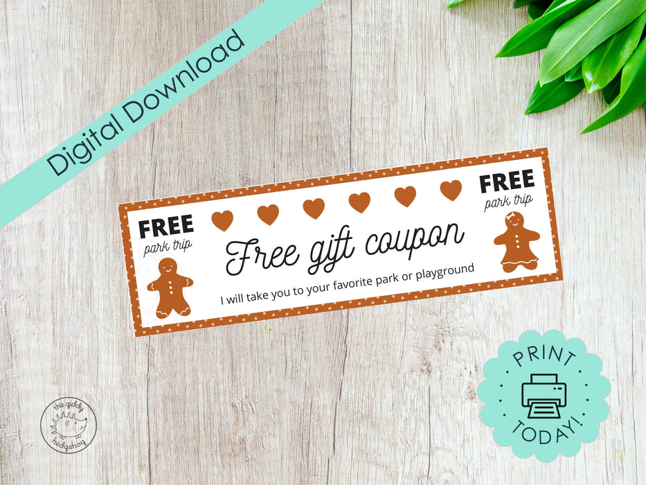 Holiday Coupons Gingerbreadman