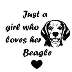 Just a girl who loves her Dachshund- Any dog can be used, Customized on request
