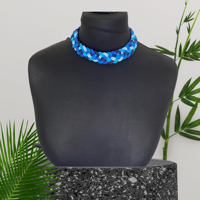 Five Strand Braided Cord Necklace (3)