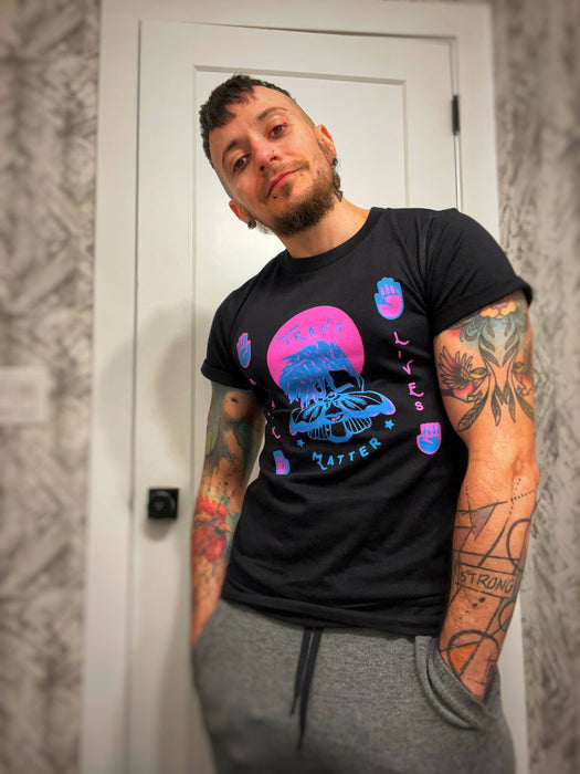 Black Trans Lives Matter Ethically Made Shirt, Crop Top and Sweatshirt