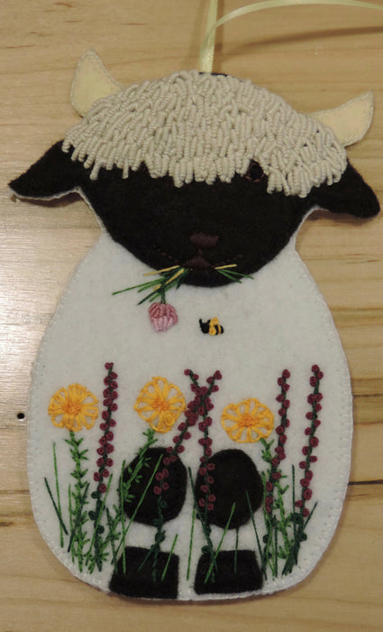 Sheep and Goat Felt Ornaments