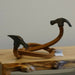 hammer heads on bench