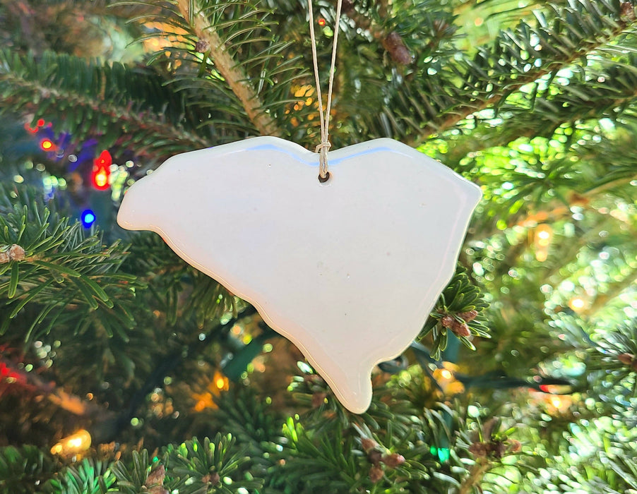 SC South Carolina Christmas Ornament - Pottery Ornament