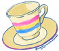 Pan Tea Cup w sig