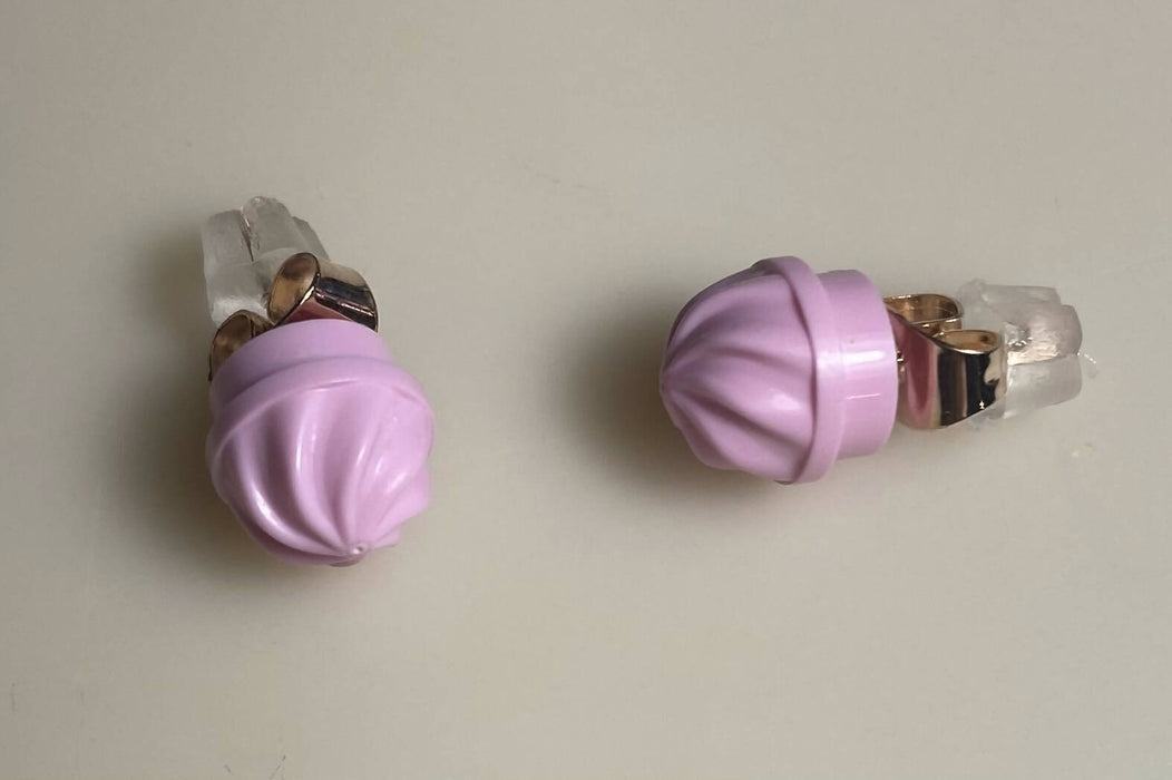 Pink Swirl Earrings