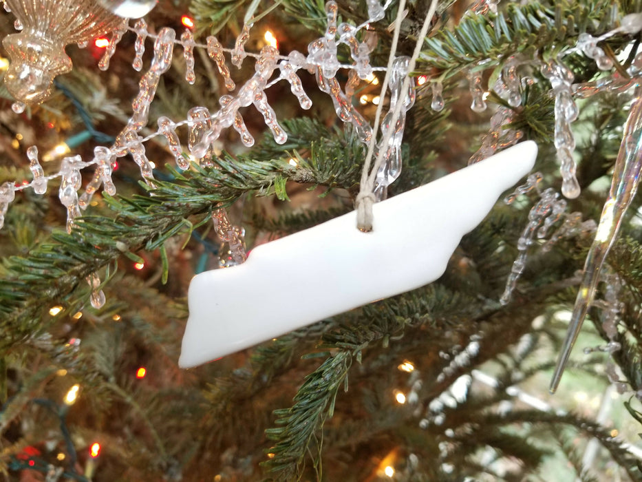 TN Tennessee Christmas Ornament - Pottery Ornament
