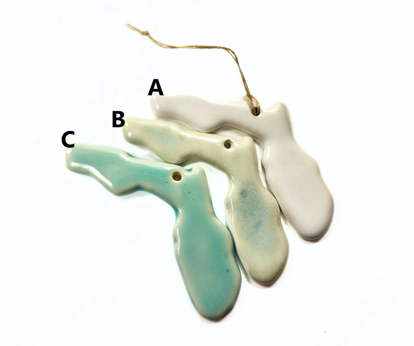 FL Florida Christmas Ornament - Pottery Ornament