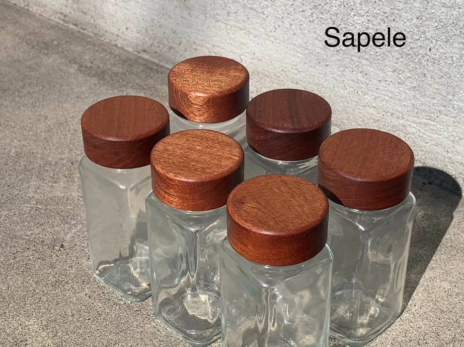 SPice jar lid i Sapele