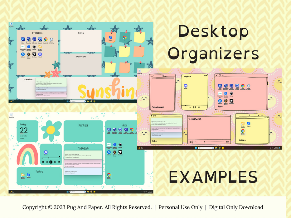 Summer Time Vibes Digital Organizer