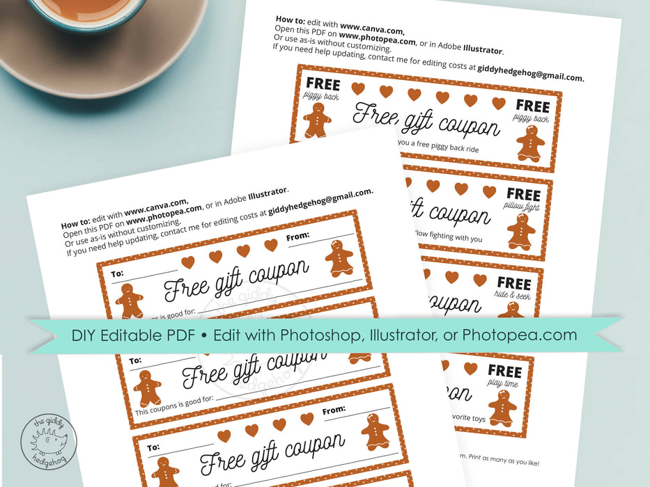 Holiday Coupons Gingerbreadman