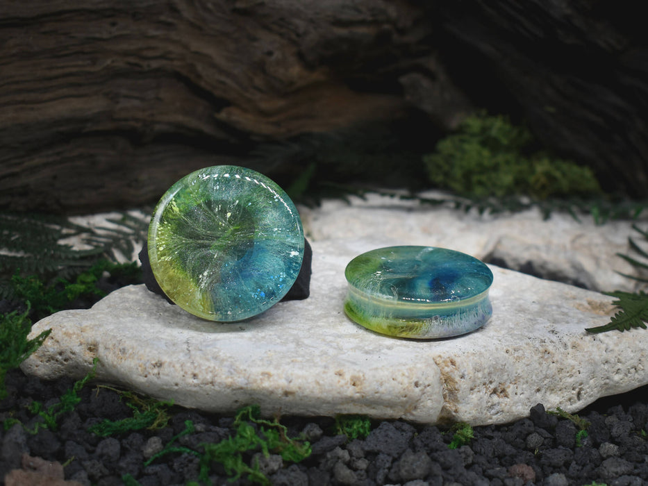 Resin Ear Tunnels 42mm | Pair | Ear Plugs | Gauge Earrings | Gauged Plugs #28