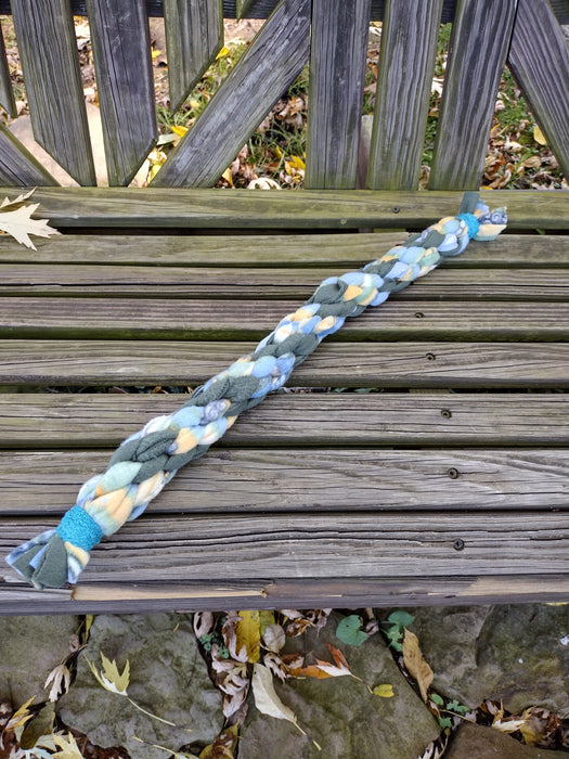 Hand Braided Rope Pet Tug Toy - Long