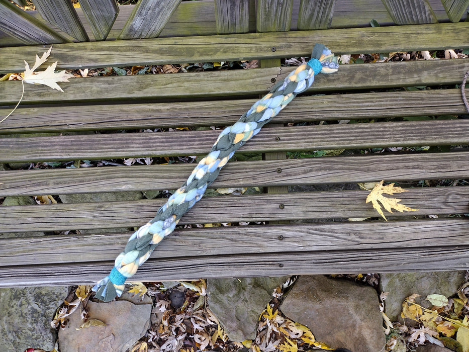 Hand Braided Rope Pet Tug Toy - Long