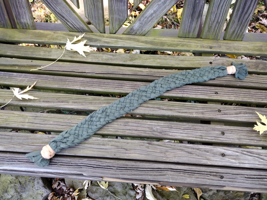 Hand Braided Strap Pet Tug Toy - Long