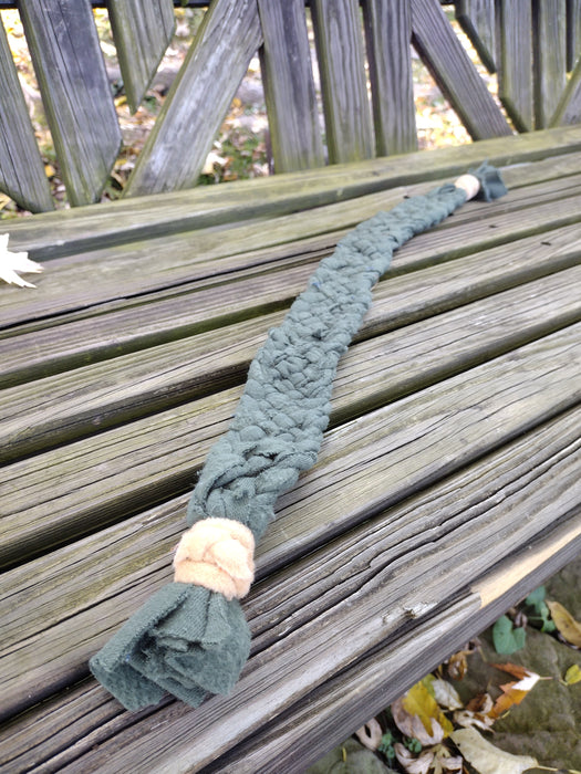Hand Braided Strap Pet Tug Toy - Long