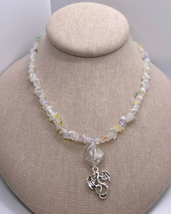 Silver Ice Dragon Choker/Necklace