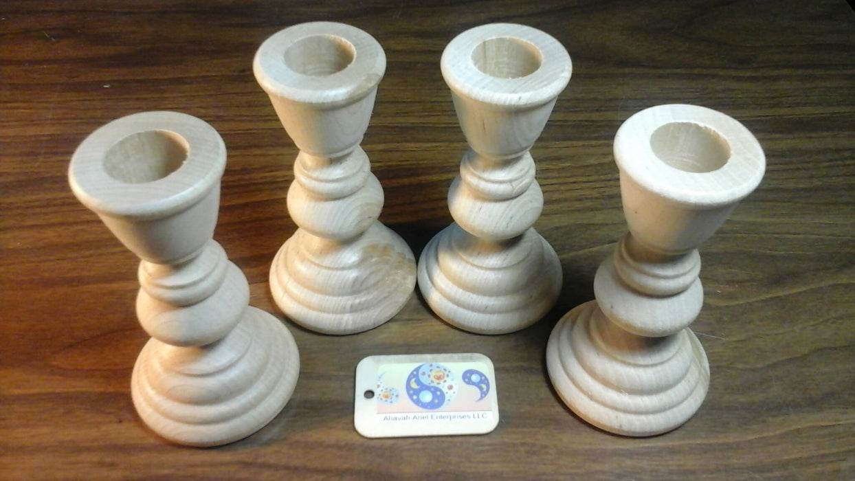 Wooden Candlesticks