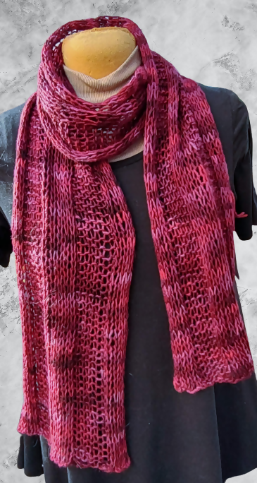 Burgundy Merino Scarf