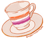 Lesbian Tea Cup w sig