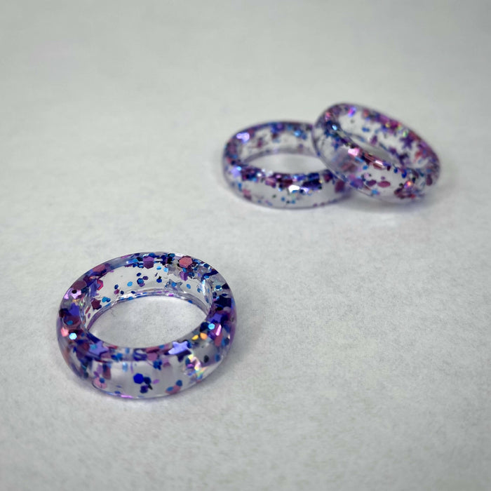 Sparkling Resin Ring | Multiple Color Options