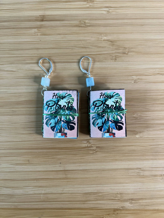 House Plant Booklet Earrings
