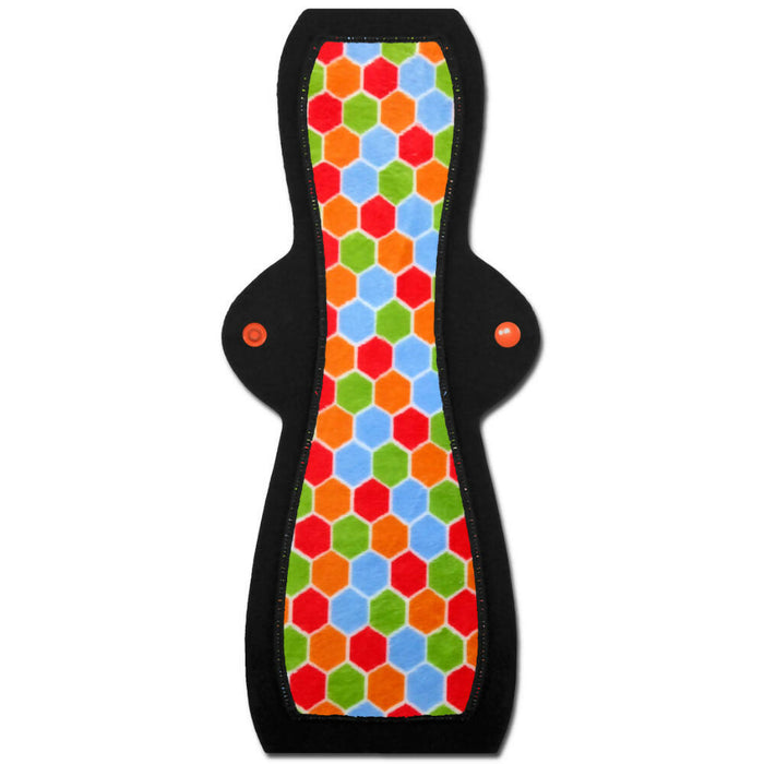 *Minky* Topped Reusable Pads & Panty Liners - Beehive Hexagon Print