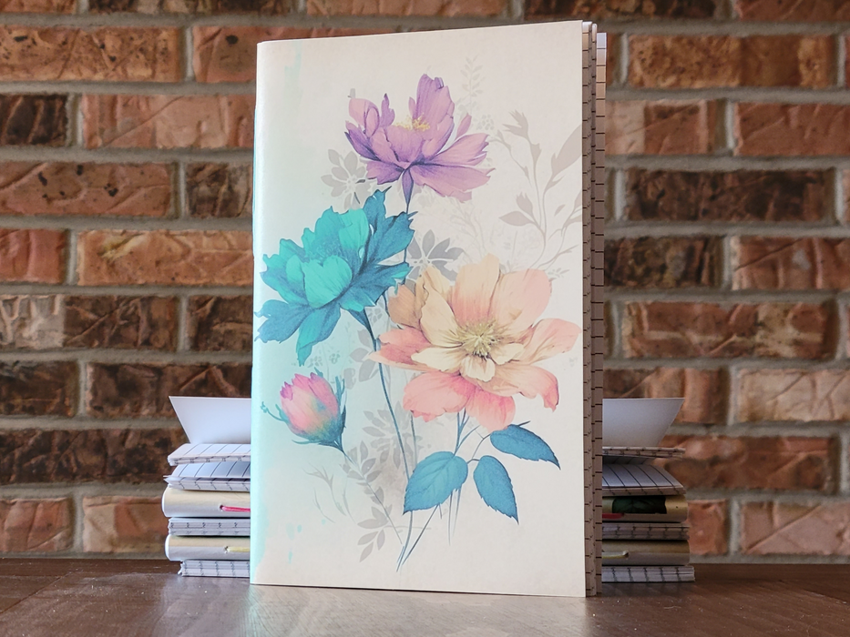 Vintage-Vibes Floral Soft Cover Lined Journal