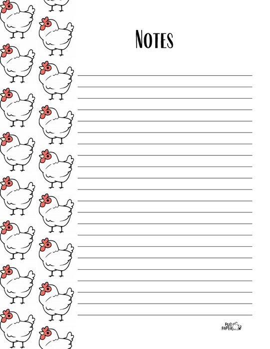 Artisans Cooperative Brook the Chicken Notepad 4"x5"