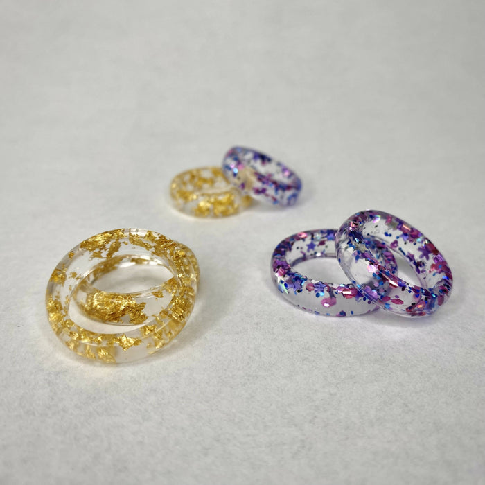 Sparkling Resin Ring | Multiple Color Options