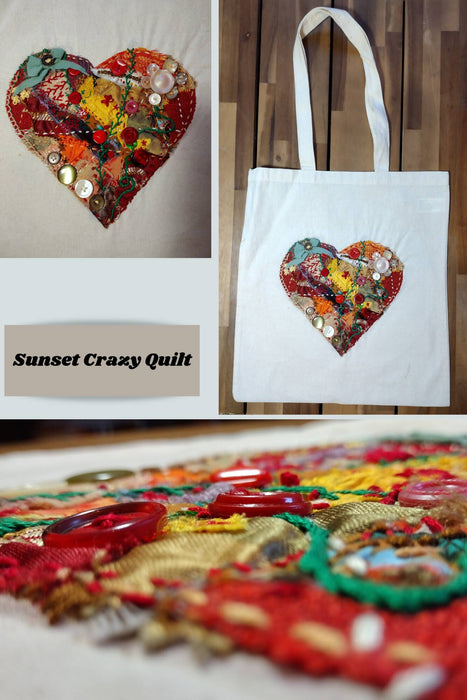 Sunset Crazy Quilt